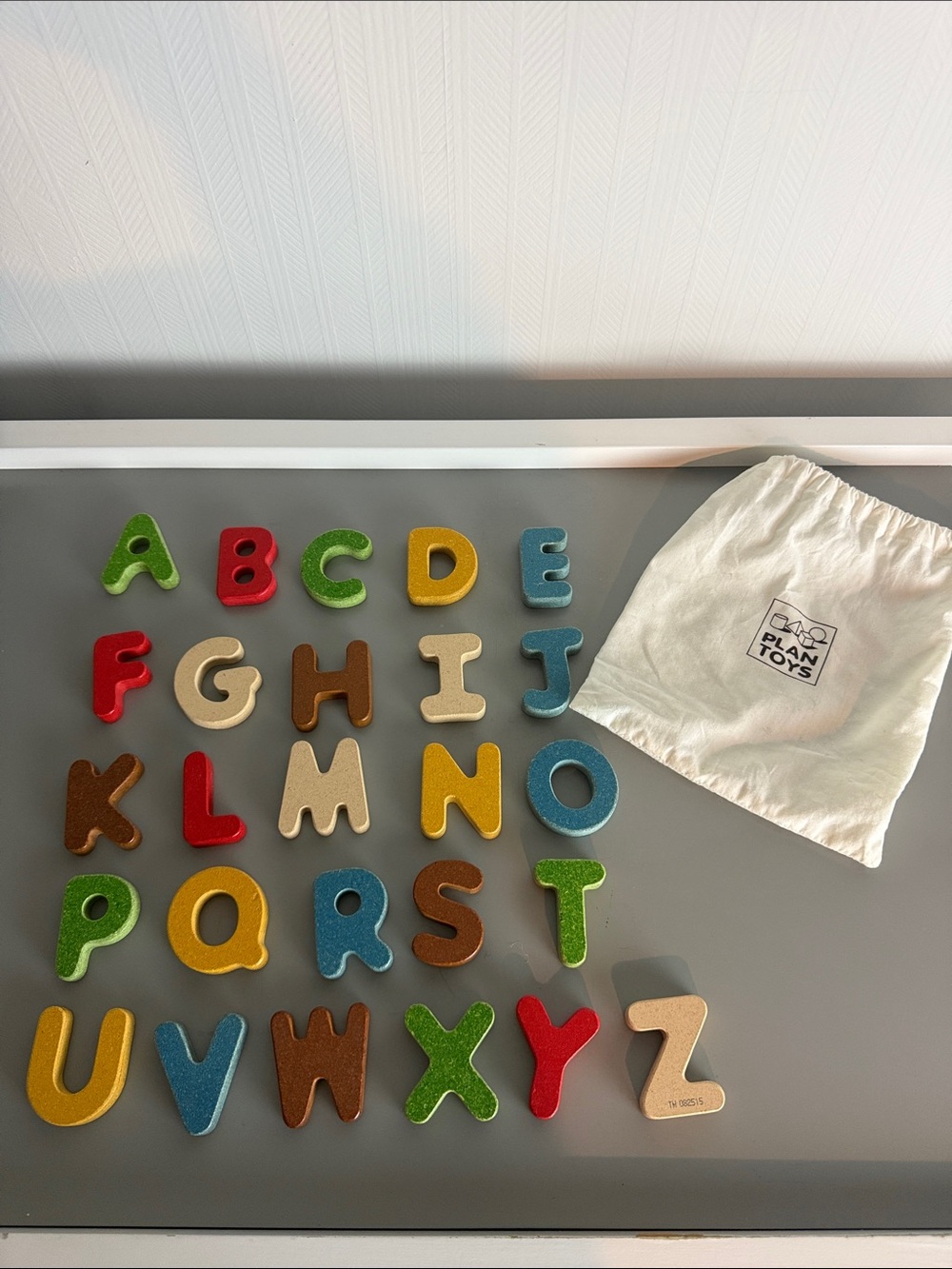 Plan Toys Wooden Upper Case Alphabet Set